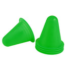 Soft Durable Slalom Cones For Slalom Skating Cone Football Goal Markers Obstacle Marker Sports Equipment Pack of 5PCS Green