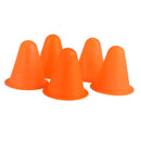 Soft Durable Slalom Cones For Slalom Skating Cone Football Goal Markers Obstacle Marker Sports Equipment Pack of 5PCS Orange