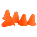 Soft Durable Slalom Cones For Slalom Skating Cone Football Goal Markers Obstacle Marker Sports Equipment Pack of 5PCS Orange