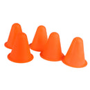 Soft Durable Slalom Cones For Slalom Skating Cone Football Goal Markers Obstacle Marker Sports Equipment Pack of 5PCS Orange