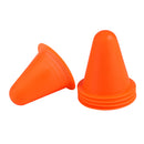 Soft Durable Slalom Cones For Slalom Skating Cone Football Goal Markers Obstacle Marker Sports Equipment Pack of 5PCS Orange