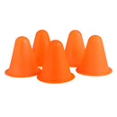 Soft Durable Slalom Cones For Slalom Skating Cone Football Goal Markers Obstacle Marker Sports Equipment Pack of 5PCS Orange