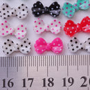 Set Of 20PCS Cute Bowknot Polka Dot Glitter Nail Cellphone Decoration Beauty Supplies Cosmetic Tool