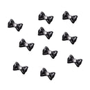20Pcs Lovely Cute Ribbon Bowknot Candy Nail Art Accessories Cellphone Decoration - Black
