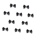 20Pcs Lovely Cute Ribbon Bowknot Candy Nail Art Accessories Cellphone Decoration - Black