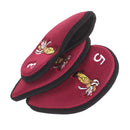 Golf Club Damage Protection Iron Putter Head Cover Set Nylon Protection Case Golf Sports Accessories Pack of 9PCS- Red