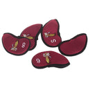 Golf Club Damage Protection Iron Putter Head Cover Set Nylon Protection Case Golf Sports Accessories Pack of 9PCS- Red