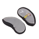 Golf Club Damage Protection Iron Putter Head Cover Set Nylon Protection Case Golf Sports Accessories Pack of 9PCS- Gray