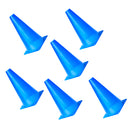 7.8 inch Safety Agility Cone for Sports Fitness Football Soccer Beginners Athletics Field Practice Speed Training Cone Pack of 6PCS Blue