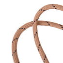 152CM Cedar High Strength Durable Elastic Pair of Shoelaces fit for Outdoor Hiking Camping Climbing Shoes -Khaki And Black Dots