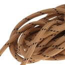 152CM Cedar High Strength Durable Elastic Pair of Shoelaces fit for Outdoor Hiking Camping Climbing Shoes -Khaki And Black Dots