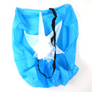 Set Of Multi-Functional Hook Loop Fastener Closure Polyester Running Chute With Storage Pouch Blue