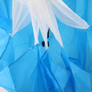 Set Of Multi-Functional Hook Loop Fastener Closure Polyester Running Chute With Storage Pouch Blue