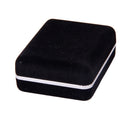Fashionable Men Knot Cufflinks Storage Box Organiser Cover Display Case Office Meeting Events Anniversary Supplies Black