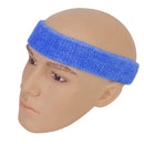 Outdoor Sportswear Sweat Absorbing Soft Comfortable Wear Headwear Headband + Pack of 2PCS Wristband- Light Blue