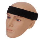 Outdoor Sportswear Sweat Absorbing Soft Comfortable Wear Headwear Headband + Pack of 2PCS Wristband Black
