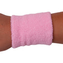 Outdoor Sportswear Sweat Absorbing Soft Comfortable Wear Headwear Elastic Headband + Pack of 2PCS Wristband- Pink