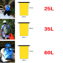 Durable Use 60L Capacity Waterproof Drift Dry Bag For Outdoor Water Sports River Rafting Canoe Floating Camping Boating Yellow