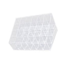 Acrylic 24-Slot Lipstick Stand Holder Mascara Brush Cosmetic Organizer Stand Makeup Beauty Supplies Clear