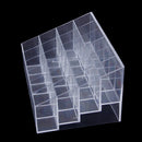 Acrylic 24-Slot Lipstick Stand Holder Mascara Brush Cosmetic Organizer Stand Makeup Beauty Supplies Clear