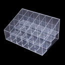 Acrylic 24-Slot Lipstick Stand Holder Mascara Brush Cosmetic Organizer Stand Makeup Beauty Supplies Clear