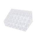 Acrylic 24-Slot Lipstick Stand Holder Mascara Brush Cosmetic Organizer Stand Makeup Beauty Supplies Clear