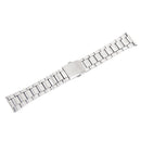 Stainless Steel Deployment Buckle With Straight End Watch Band Strap 22MM Silver