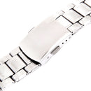 Stainless Steel Deployment Buckle With Straight End Watch Band Strap 22MM Silver