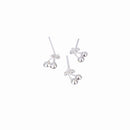 20 Pairs Mixed Color Crystal Cherry Fruit Earrings Ear Studs for Men Women