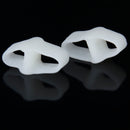 Pair Of 2 Holes Gel Toe Separators Stretchers Straighteners Alignment Bunion Pain Reliever