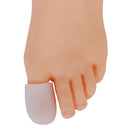 Pair Of Silicone Gel Reusable Washable Toe Caps Pain Reliever FIT FOR Adult Big Toe White