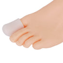 Pair Of Silicone Gel Reusable Washable Toe Caps Pain Reliever FIT FOR Adult Big Toe White