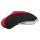 1 Set Of 10PCS Iron Wedge Neoprene Golf Club Damage Protective Head Cover Golf Sports Accessory Black Red