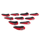1 Set Of 10PCS Iron Wedge Neoprene Golf Club Damage Protective Head Cover Golf Sports Accessory Black Red