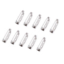 50 Pieces Silver Tone Bar Pins Brooch Back Clasp Name Badge DIY Craft 20mm