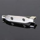 50 Pieces Silver Tone Bar Pins Brooch Back Clasp Name Badge DIY Craft 20mm