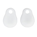 Pair Of Silicone Toe Separators Straighteners Hallux Valgus Bunion Pain Reliever White