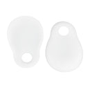 Pair Of Silicone Toe Separators Straighteners Hallux Valgus Bunion Pain Reliever White