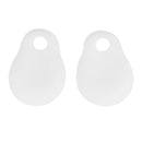 Pair Of Silicone Toe Separators Straighteners Hallux Valgus Bunion Pain Reliever White