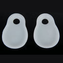 Pair Of Silicone Toe Separators Straighteners Hallux Valgus Bunion Pain Reliever White