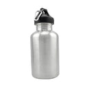 2000ml Capacity Stainless Steel Wide Mouth Water Bottle with Carabiner Clip for Outdoor Sports Cycling Runners Sports Beach Lovers Gift