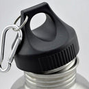 2000ml Capacity Stainless Steel Wide Mouth Water Bottle with Carabiner Clip for Outdoor Sports Cycling Runners Sports Beach Lovers Gift