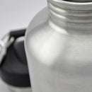 2000ml Capacity Stainless Steel Wide Mouth Water Bottle with Carabiner Clip for Outdoor Sports Cycling Runners Sports Beach Lovers Gift
