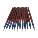 Set OF 12PCS Professional Multipurpose Liquid Eyeliner Brushes Beauty Supplies Cosmetic Tool Blue Brown 4.7 inch