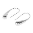 Teardrop Drop Hoop Earring Silver plated Hook Earrings Women Girls Gift Fashion Jewelry