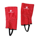 Pair of Breathable Waterproof Snow Legging Boot Gaiters Leg Covers for Outdoor Trekking Mountaineering Red Size L