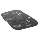 Lightweight Easy Carry 1 Pair Short Boots Holder Stand Support Plastic Shaper Stretcher Boot Care Accessories 8inch Black