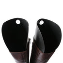 Lightweight Easy Carry 1 Pair Short Boots Holder Stand Support Plastic Shaper Stretcher Boot Care Accessories 8inch Black