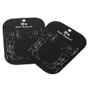 Lightweight Easy Carry 1 Pair Medium Boots Holder Stand Support Plastic Shaper Stretcher Boot Care Accessories 12inch Black