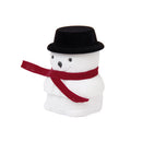 Xmas Snowman Santa Ring Earring Display Storage Gift Packing Box Black
